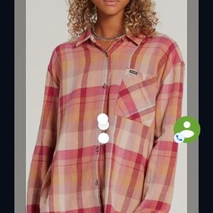 Volcom Multicolor Plaid Women's Blouse